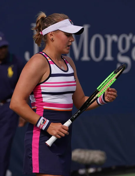 New York Augusti 2019 Professionell Tennisspelare Kateryna Kozlova Från Ukraina — Stockfoto