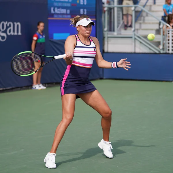 New York Augustus 2019 Professionele Tennisser Kateryna Kozlova Van Oekraïne — Stockfoto