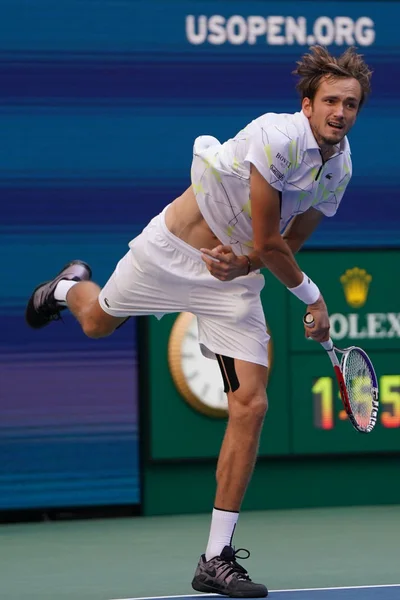 New York Září 2019 Profesionální Tenista Daniel Medveděv Ruska Akci — Stock fotografie