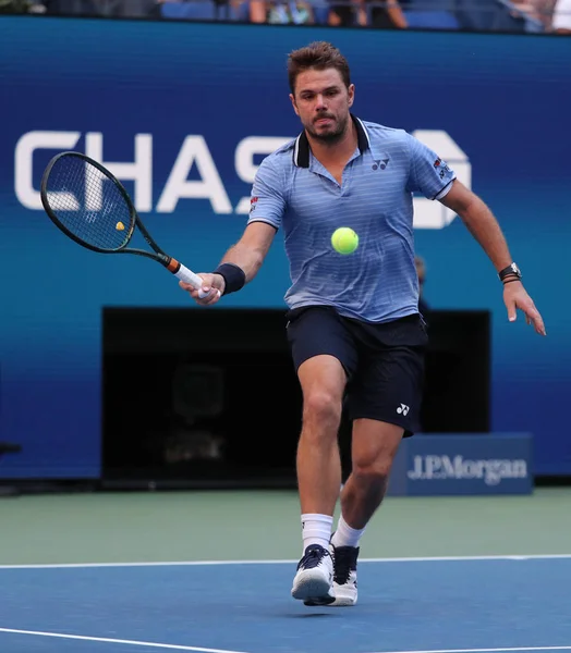 Nowy Jork Września 2019 Mistrz Wielkiego Szlema Stanislas Wawrinka Szwajcarii — Zdjęcie stockowe