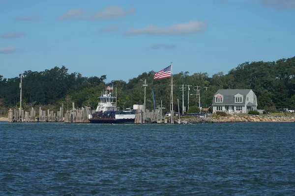 纽约庇护岛 Shelter Island New York 2019年9月30日 南港轮渡公司 South Ferry Company — 图库照片