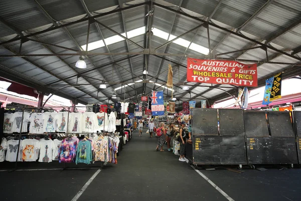 Melbourne Austrálie Ledna 2019 Uvnitř Trhu Queen Victoria Australském Melbourne — Stock fotografie