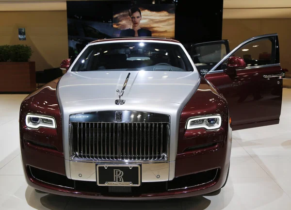 Nueva York Abril 2014 Rolls Royce Ghost Series Coche Lujo — Foto de Stock