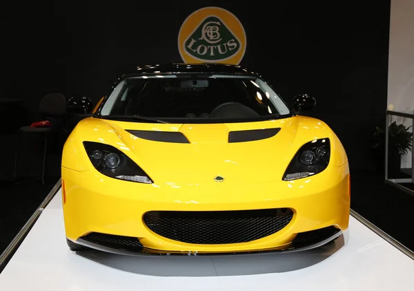 New York April 2014 Lotus Luxury Sport Car Display New — Stock Photo, Image