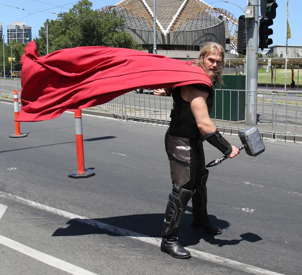 Melbourne Austrálie Ledna 2019 Melbournští Členové Kostýmní Skupiny Účastní Přehlídky — Stock fotografie