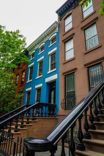 Brooklyn New York Maggio 2020 Quartiere Storico Brownstone Fort Greene — Foto Stock