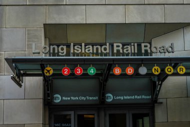 BROOKLYN, NEW YORK - MAY 29, 2020: Atlantic Terminal - Long Island Rail Road located at Flatbush Avenue and Atlantic Avenue in Downtown Brooklyn, New York City clipart