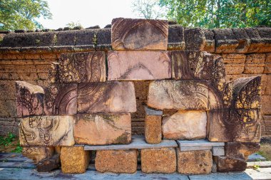 Banteay Srei Hindu Tapınağı Kamboçya 'nın Angkor Wat bölgesinde yer almaktadır.