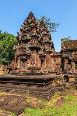 Banteay Srei Hindu Tapınağı Kamboçya 'nın Angkor Wat bölgesinde yer almaktadır.