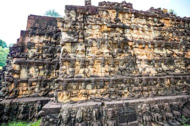 Cüzzamlı Kral 'ın Terası Angkor Thom, Kamboçya Kraliyet Meydanı' nın kuzeybatı köşesinde.