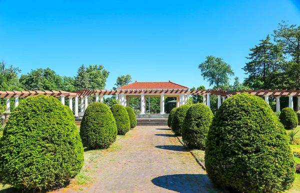 Ogród Włoski Ogrodach Sonnenberga Państwowym Parku Historycznym Pałacu Regionie Jezior — Zdjęcie stockowe