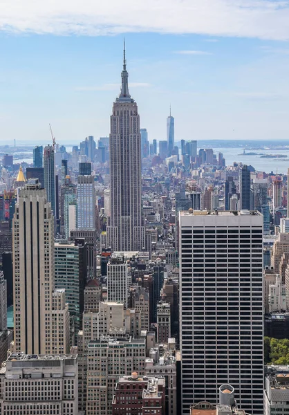曼哈顿中城的空中景观 — 图库照片