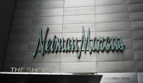 New York Mars 2020 Neiman Marcus Tecken Neiman Marcus Första — Stockfoto