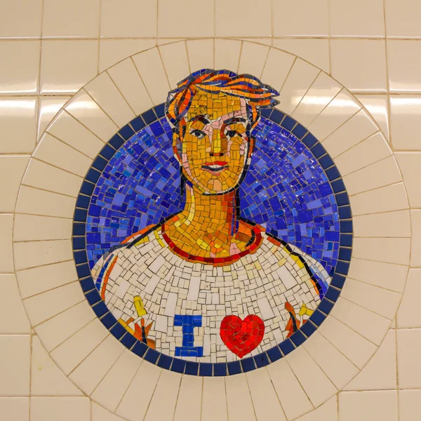 Νεα Υορκη Ιουλιου 2017 Nyc Subway Eighth Street New York — Φωτογραφία Αρχείου