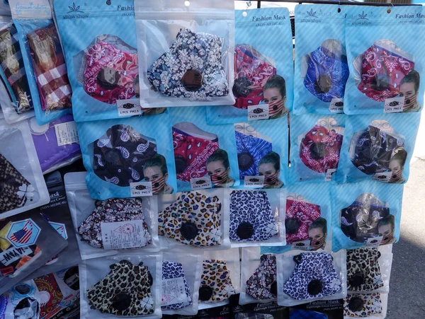 New York July 2020 Face Masks Sale Street Vendor Midtown — Stock Photo, Image