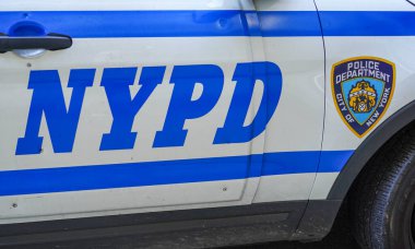 NEW YORK - 16 Temmuz 2020: New York polisi Manhattan 'da güvenliği sağlıyor