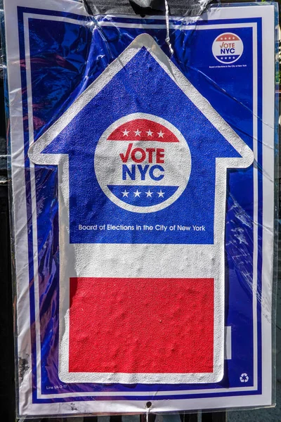 New York Luglio 2020 Firma Sul Sito Votazione New York — Foto Stock