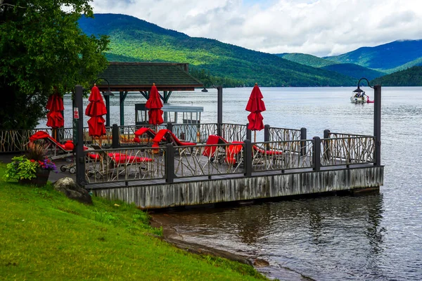 Lake Placid Nova Iorque Agosto 2020 Premiado Lake Placid Lodge — Fotografia de Stock