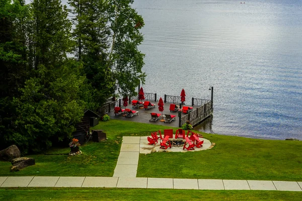Lake Placid New York August 2020 Preisgekrönte Lake Placid Lodge — Stockfoto