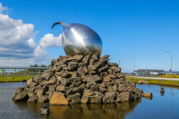 Reykjavik Islande Juillet 2016 Sculpture Jet Nest Conçue Par Magnus — Photo