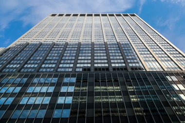 Manhattan 'daki 6. Cadde veya Amerika Bulvarı' nın gökdelenleri.
