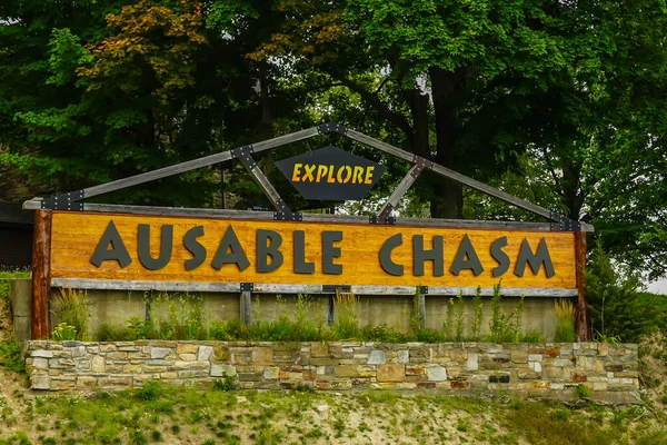 Chasm Ausable Nueva York Agosto 2020 Cham Ausente Norte Del — Foto de Stock