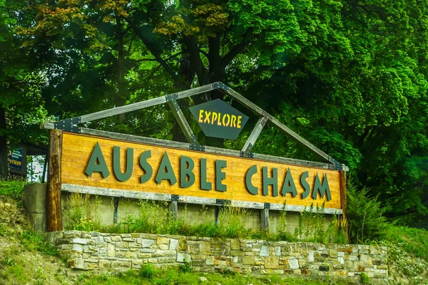 Ausable Chasm New York August 2020 Ausable Chasm Upstate New — Stockfoto