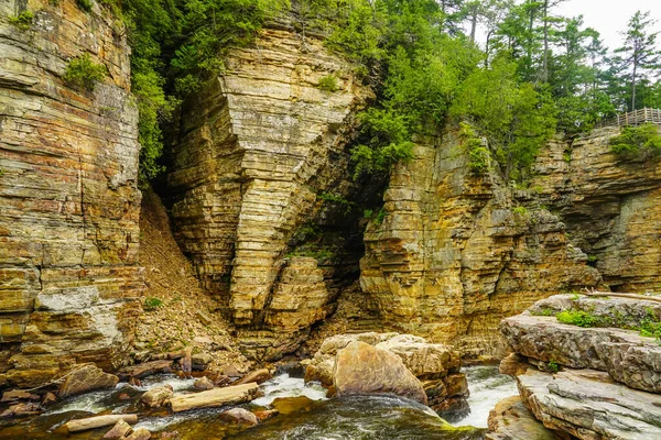 Elephant Head Sandstone Rock Formation Ausable Chasm Upstate New York — Stock Photo, Image