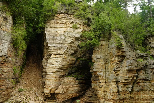 Elephant Head Sandstone Rock Formation Ausable Chasm Upstate New York — Stock Photo, Image