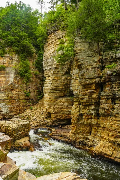 Elephant Head Sandstone Rock Formation Ausable Chasm Upstate New York — Stock Photo, Image