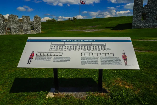 Crown Point New York August 2020 Ruins Barracks Fort Crown — Stock Photo, Image