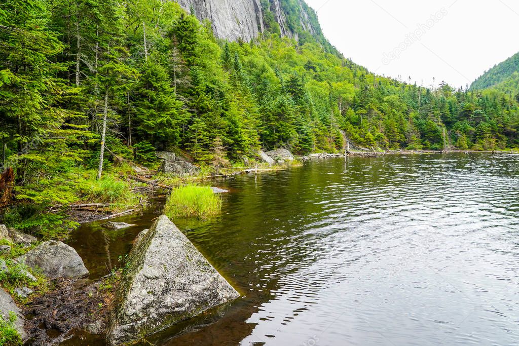 Avalanche Lake in the High Peaks Wilderness Area of the Adirondack State Park in Upstate New York 