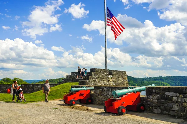 Ticonderoga New York August 2020 Tourists Historic Fort Ticonderoga Upstate — Stock Photo, Image