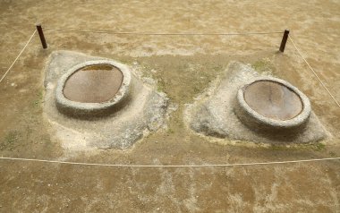 The sculpture carved from the rock bottom of the sun temple is interpreted as 