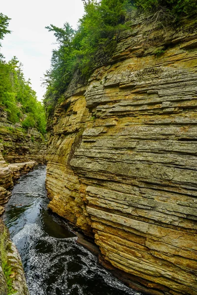 Ausable Chasm Upstate New York Gorge Two Miles Long Tourist — Stock Photo, Image