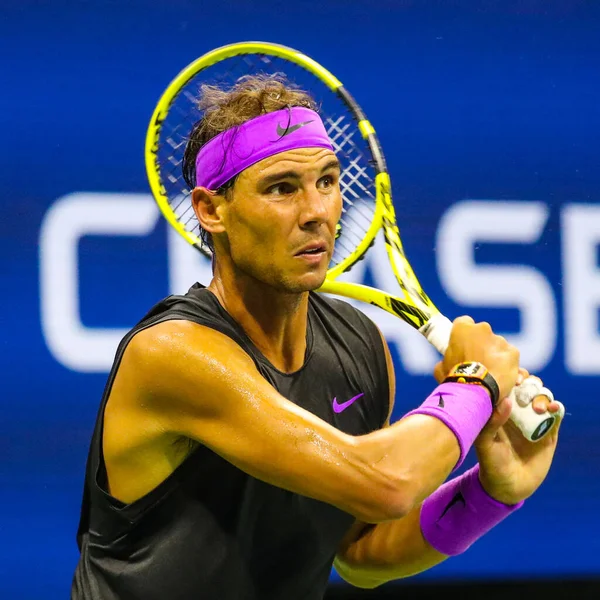 New York Sierpnia 2019 Krotny Mistrz Wielkiego Szlema Rafael Nadal — Zdjęcie stockowe