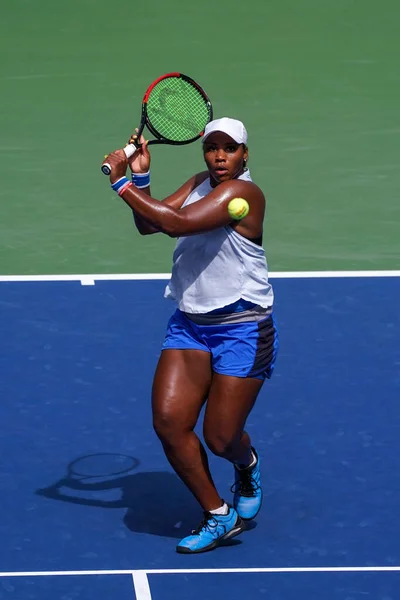 New York August 2019 Professionell Tennisspelare Taylor Townsend Usa Aktion — Stockfoto