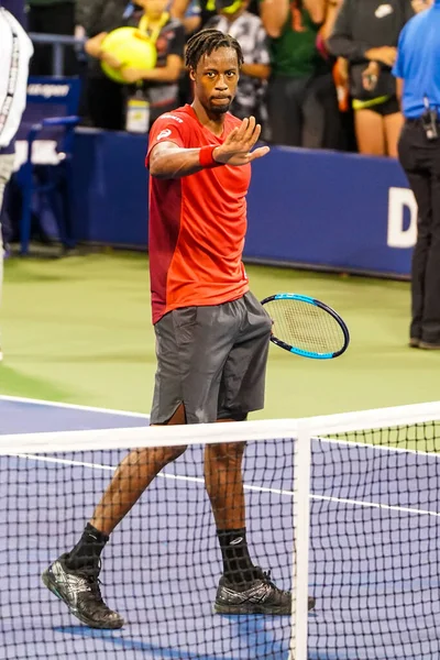 New York August 2019 Professionell Tennisspelare Gael Monfis Frankrike Firar — Stockfoto