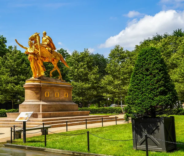 New York Luglio 2020 Monumento Generale Sherman Manhattan — Foto Stock