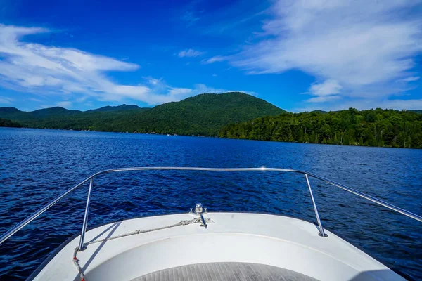 Belo Lago Plácido Nova York Estados Adirondack Montanhas — Fotografia de Stock