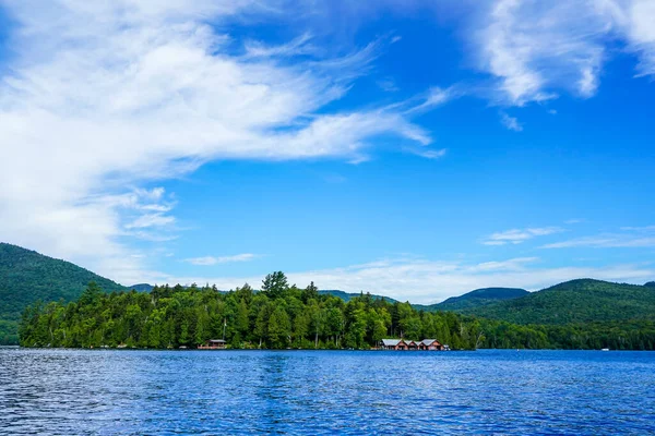 Gyönyörű Placid New York Államokban Adirondack Hegység — Stock Fotó