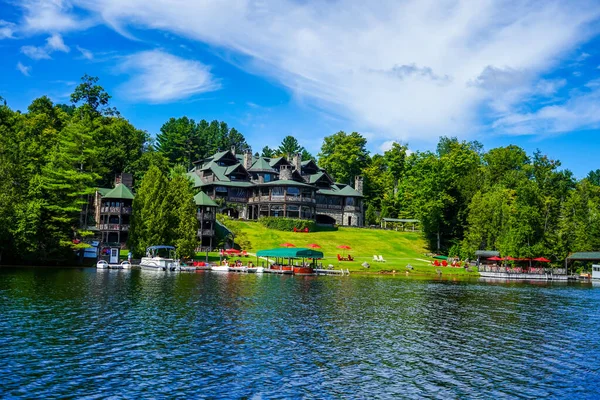 Lake Placid New York August 2020 Bekroonde Lake Placid Lodge — Stockfoto