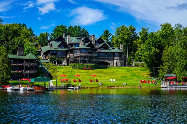 Lake Placid New York Sierpnia 2020 Wielokrotnie Nagradzany Hotel Lake — Zdjęcie stockowe