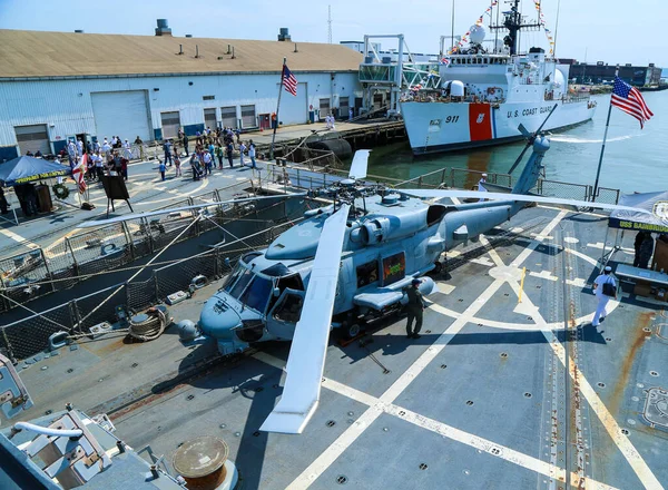 New York Maj 2016 Sikorsky 60R Seahawk Helikopter Däck Usa — Stockfoto