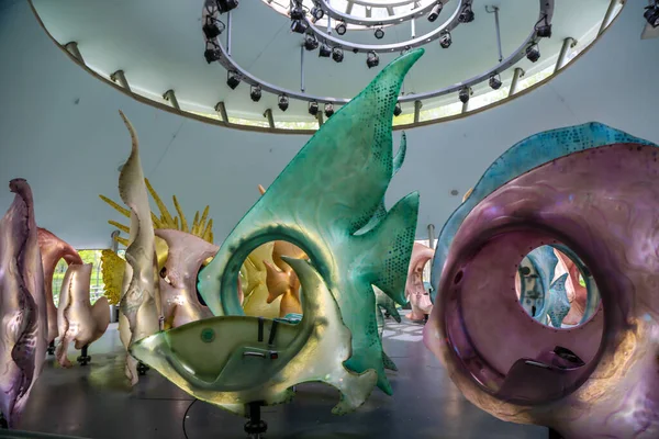 Nova Iorque Maio 2018 State Art Seaglass Carousel Battery Park — Fotografia de Stock