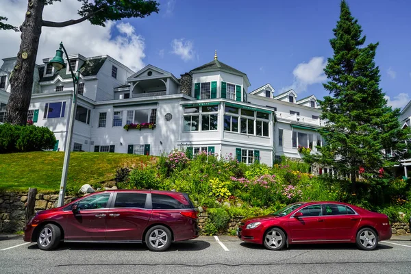 Lago Placid New York Agosto 2020 Mirror Lake Inn Lake — Foto Stock