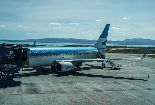 Calafate Argentina Armando Tola International Airport Calafate Argentina Aerolineas Argentinas — Stockfoto