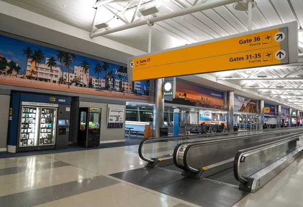 New York Gennaio 2020 Terminal American Airlines All Aeroporto Internazionale — Foto Stock