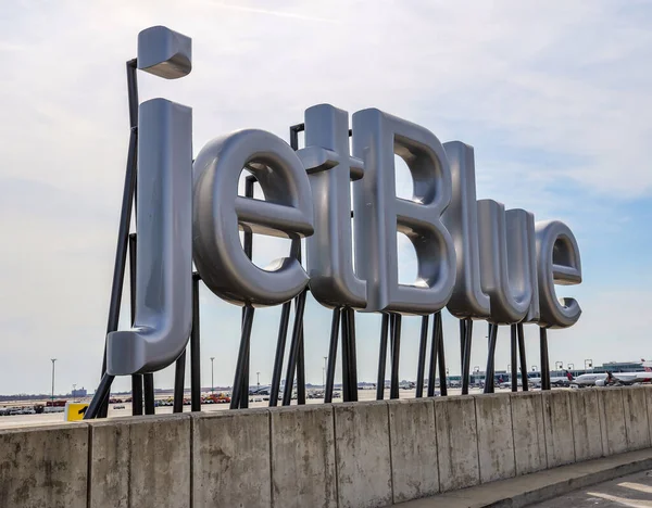 Нью Йорк Марта 2019 Года Jetblue Terminal Международном Аэропорту Имени — стоковое фото