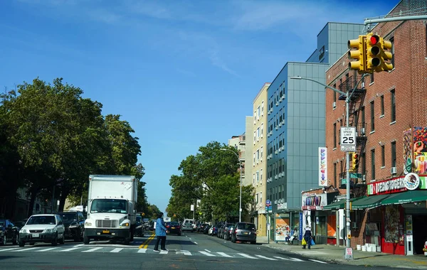 Brooklyn New York Oktober 2020 Avsnitt Ocean Avenue Avenue Brooklyn — Stockfoto